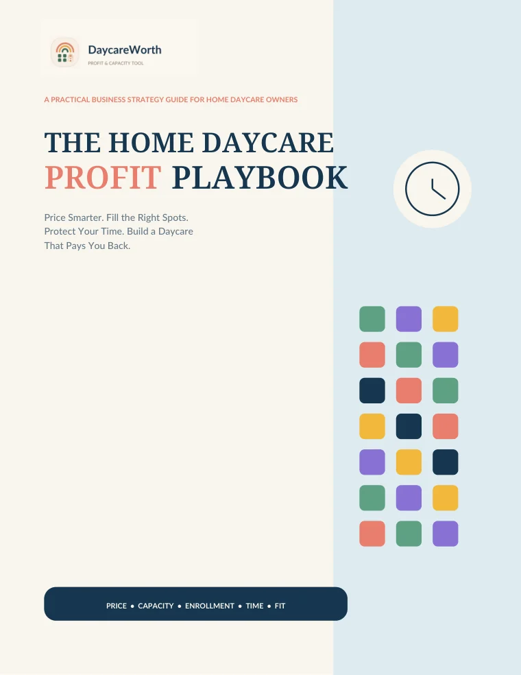 The Home Daycare Profit Playbook — front cover